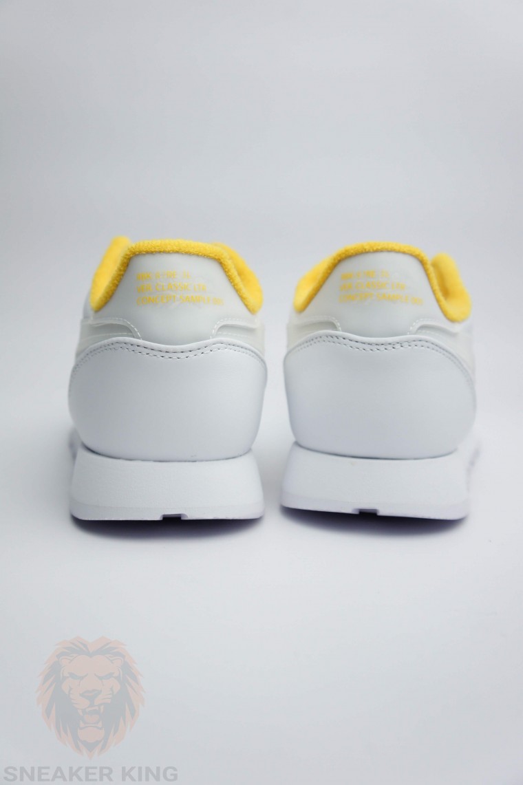 Кроссовки Reebok Classic White/Yellow